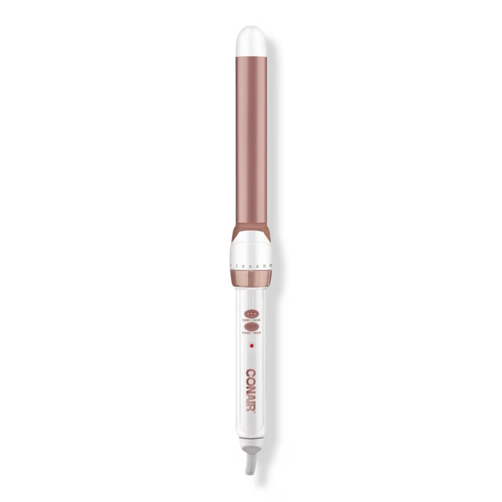 Double Ceramic Rose Gold 1 1/2" Clipless Wand Soft Waves